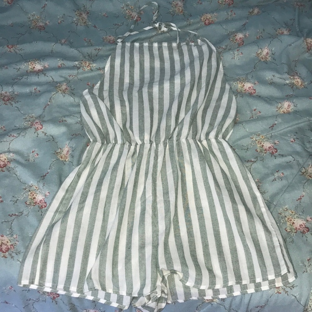 Striped romper